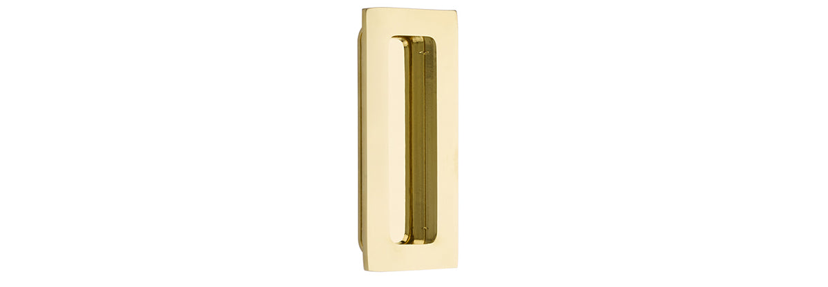 4" Modern Rectangular Flush Pull