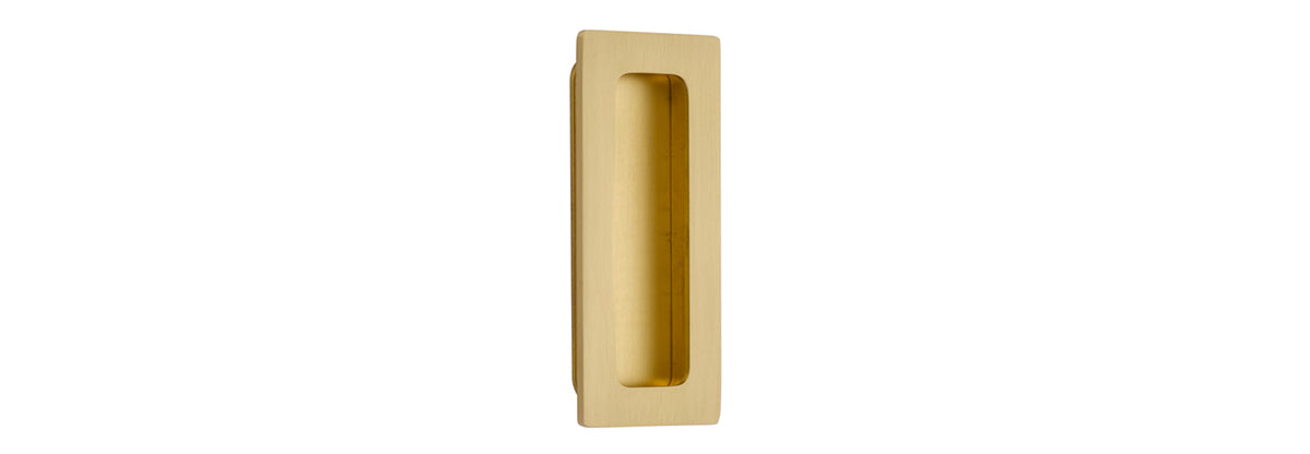 4" Modern Rectangular Flush Pull