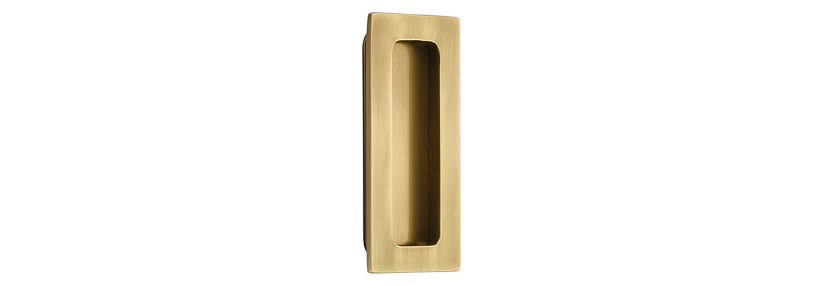 4" Modern Rectangular Flush Pull