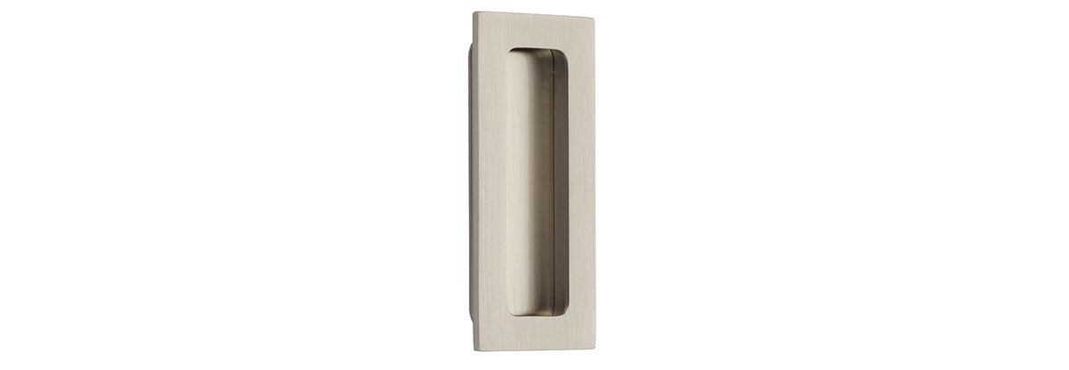 4" Modern Rectangular Flush Pull