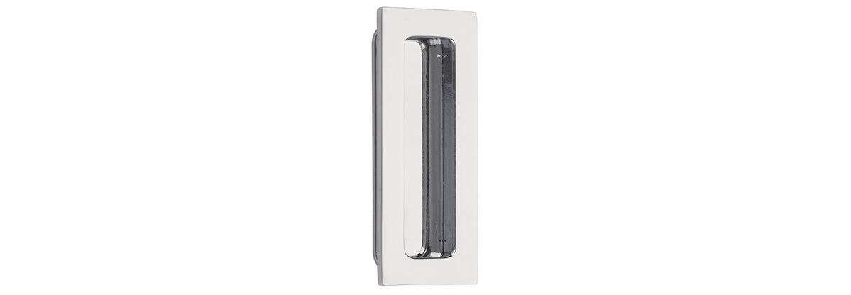 4" Modern Rectangular Flush Pull