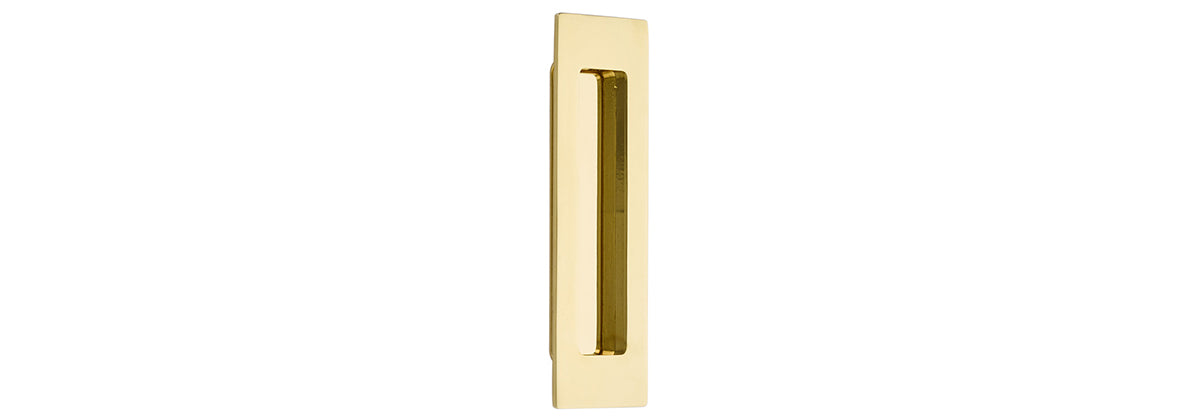 6" Modern Rectangular Flush Pull