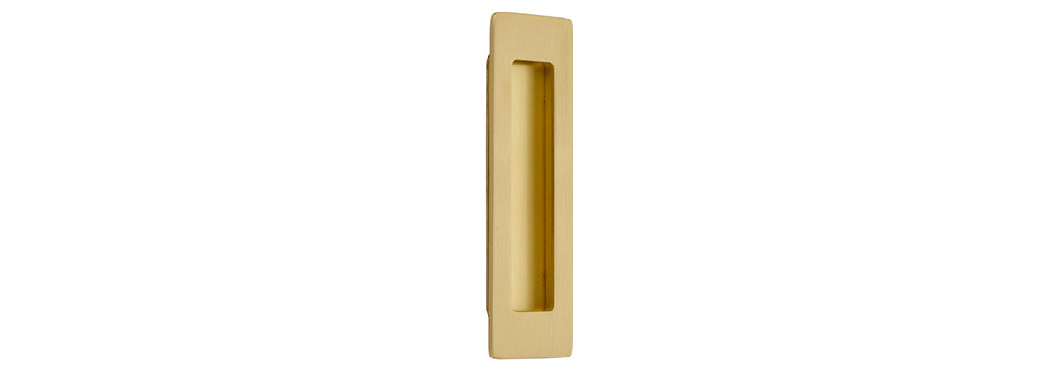 6" Modern Rectangular Flush Pull