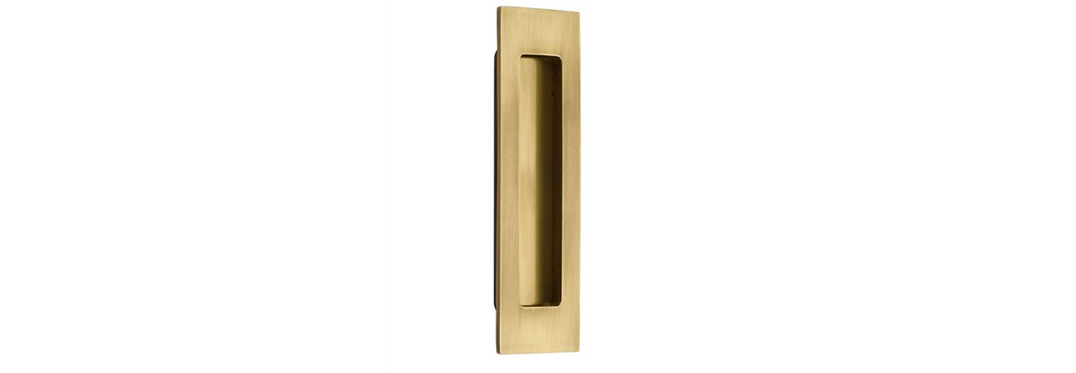 6" Modern Rectangular Flush Pull