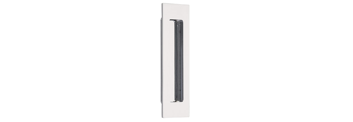 6" Modern Rectangular Flush Pull