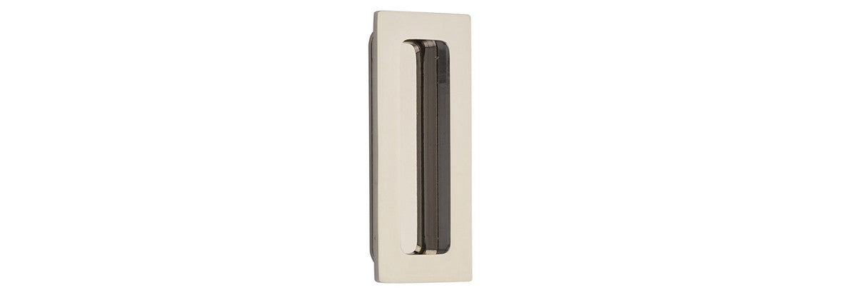 4" Modern Rectangular Flush Pull