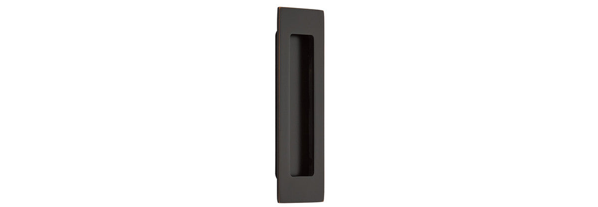 6" Modern Rectangular Flush Pull