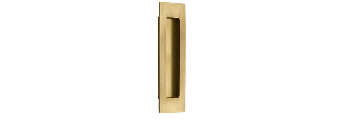 6" Modern Rectangular Flush Pull